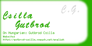 csilla gutbrod business card